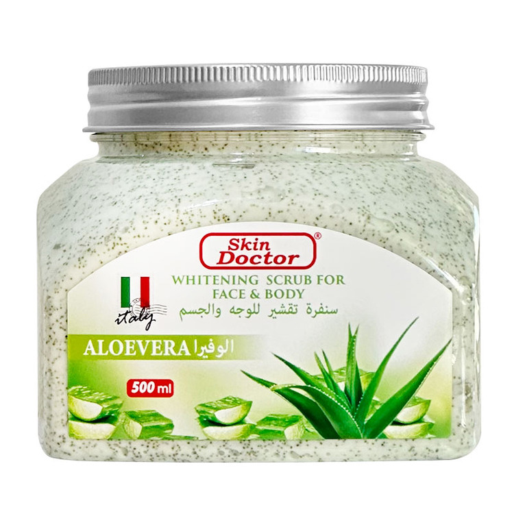 اسکراب صورت و بدن دکتر اسکین Skin doctor حاوی آلوئه ورا حجم 500ml