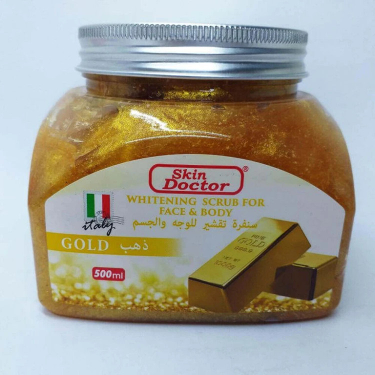 اسکراب طلا ۵۰۰میل برند دکتر اسکین doctor skin