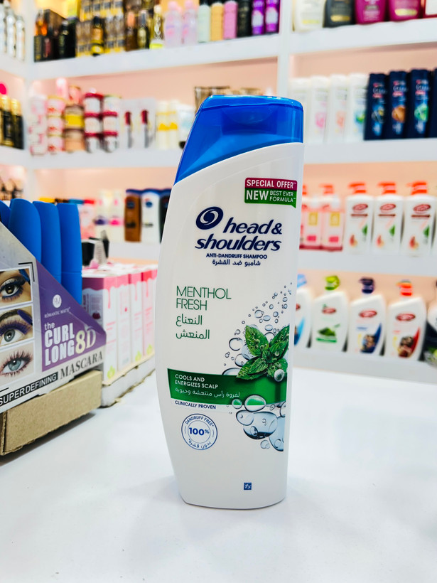 شامپو هد اند شولدرز نعنایی عربی 400 میل MENTHOL REFRESH