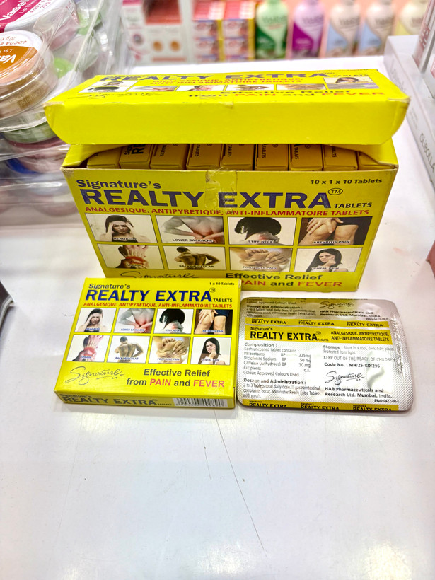 قرص هشت درد پاکستانی اصل(اکسترا ریلتی) ۳ورق ۱۰عددی