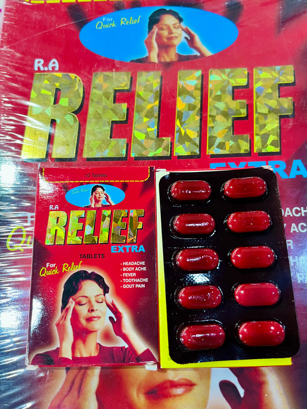 قرص ریلایف (Relief) تعداد و تکی ۶ورق ۱۰عددی